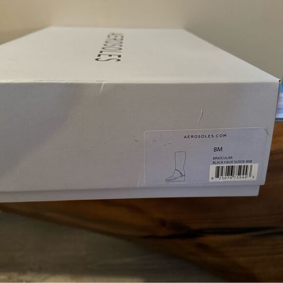 Aerosoles Binocular Winter Boots Black Suede - 8M - New in Box - Picture 7 of 10